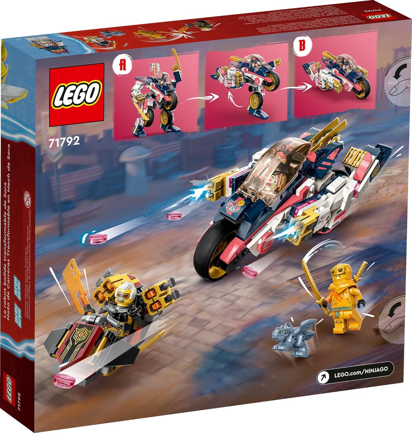 Ninjago Sora's Transforming Mech Bike Racer – A2Z Science & Toys