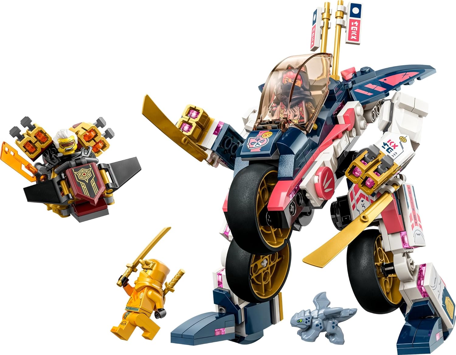 sora Ninjago Sora's Transforming Mech Bike Racer – A2Z Science & Toys