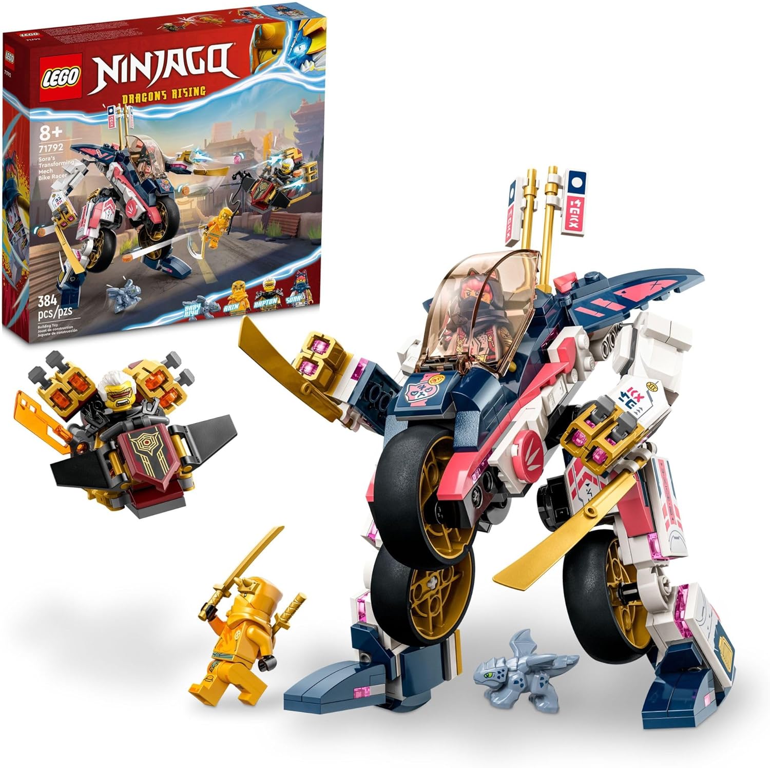 Ninjago Sora's Transforming Mech Bike Racer – A2Z Science & Toys