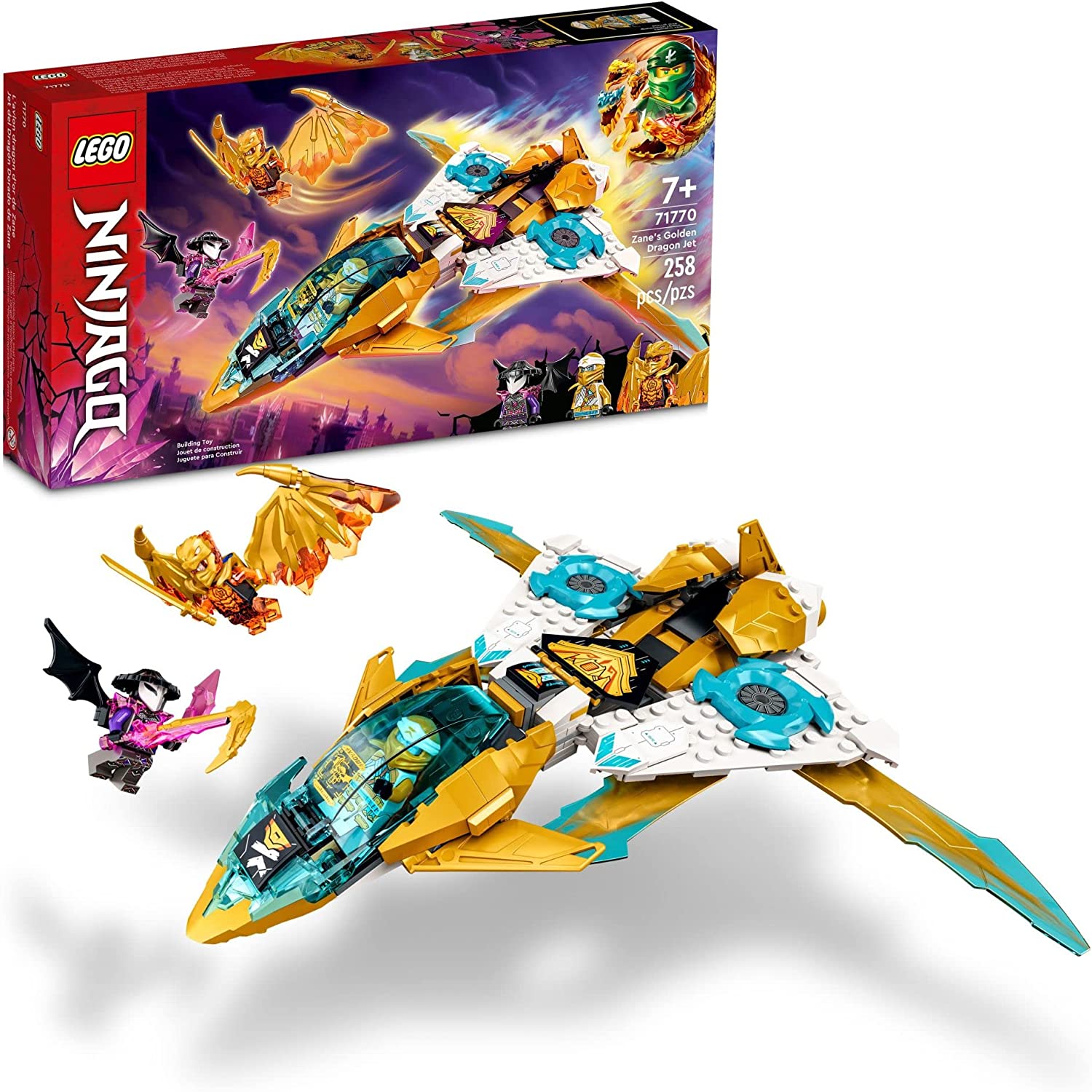 Ninjago Zane's Golden Dragon Jet – A2Z Science & Toys