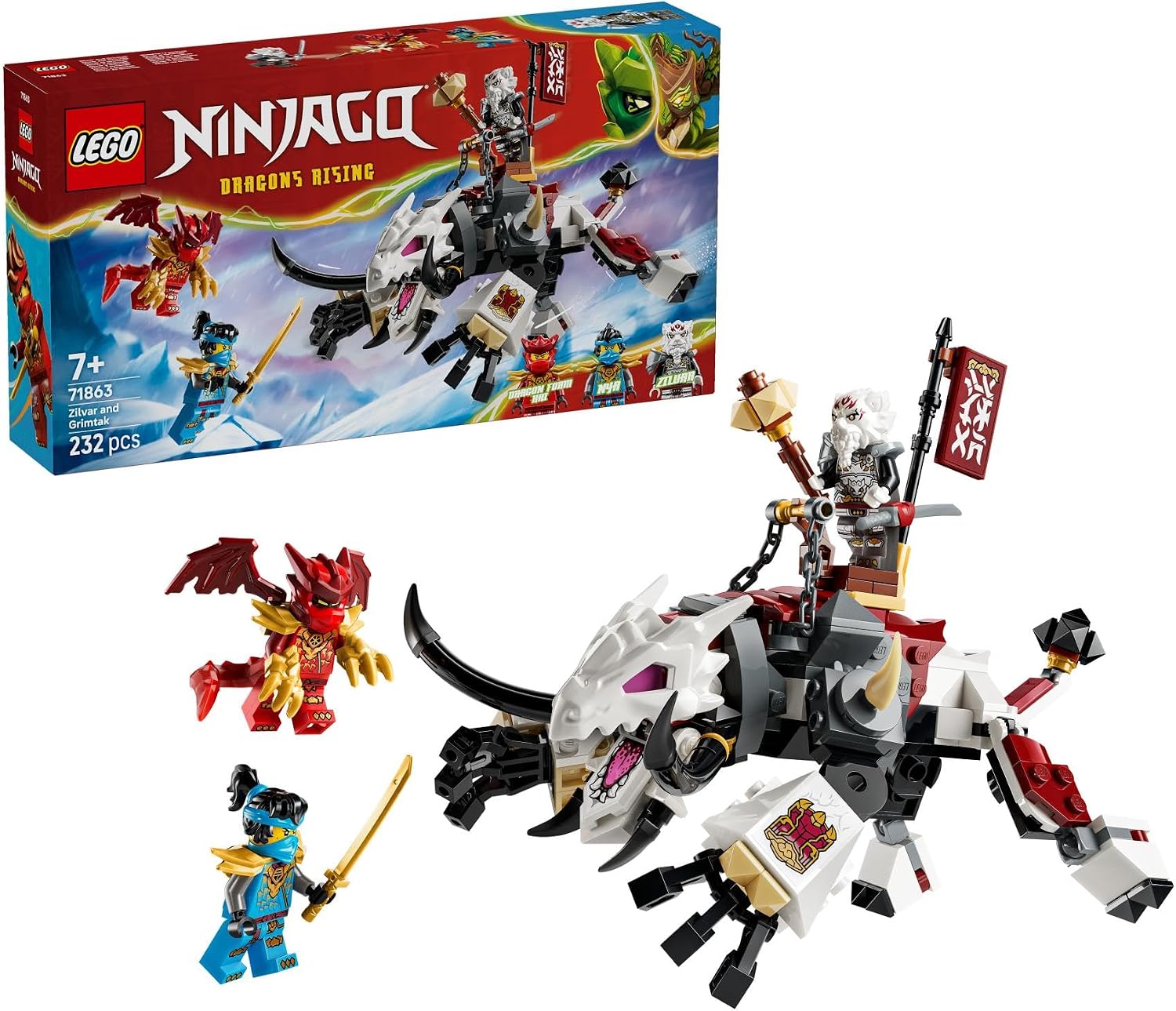 ドラゴンセット Ninjago Zilvar and Grimtak the Dragon Beast – A2Z Science & Toys