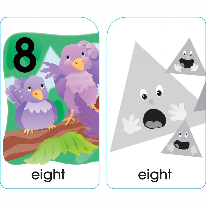 Numbers Colors Shapes Puzzle Cards by School Zone 1