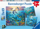 Ocean Life 3 x 49pc Puzzle Set-by-Ravensburger
