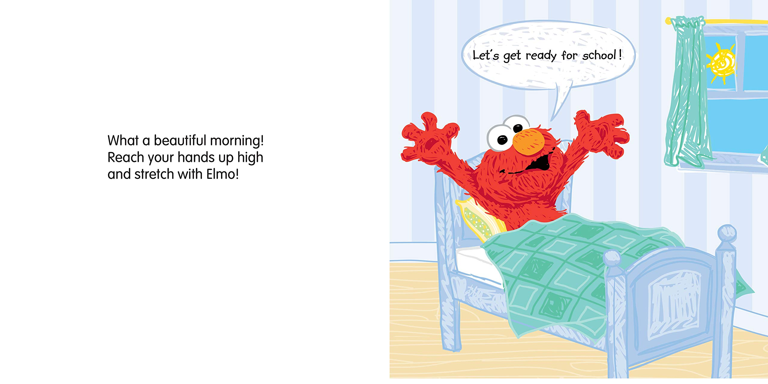 Off to School A Sweet Back to School Adventure with Elmo and Anxiety Relief Book for Toddlers Kids for First Day Jitters by Sourcebooks 2