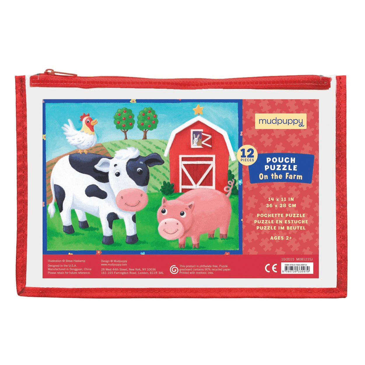 On the Farm 12 Piece Pouch Puzzle by Mudpuppy