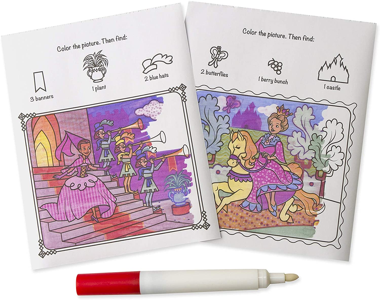 On the Go ColorBlast No Mess Coloring Pad Princess by Melissa Doug 1