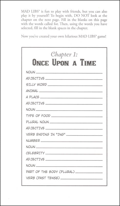 Once Upon a PICKLE Tales from Mad Libs by Penguin Random House 1