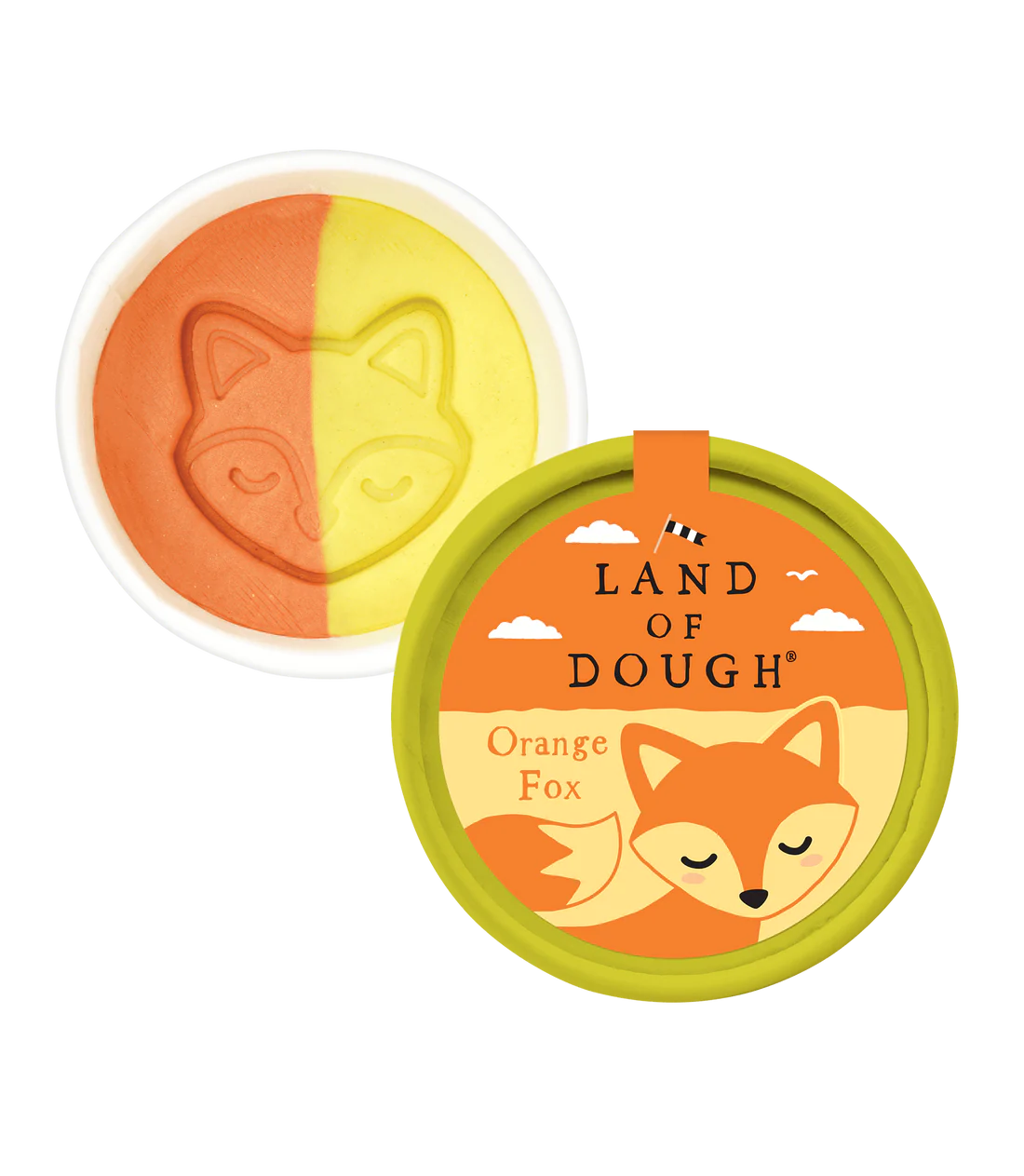 Orange Fox Mini Dough Cup-by-Crazy Aaron's Putty World