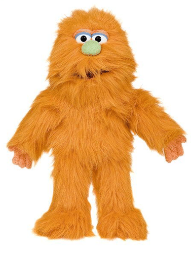 Orange Monster Puppet 30 by Silly Puppets