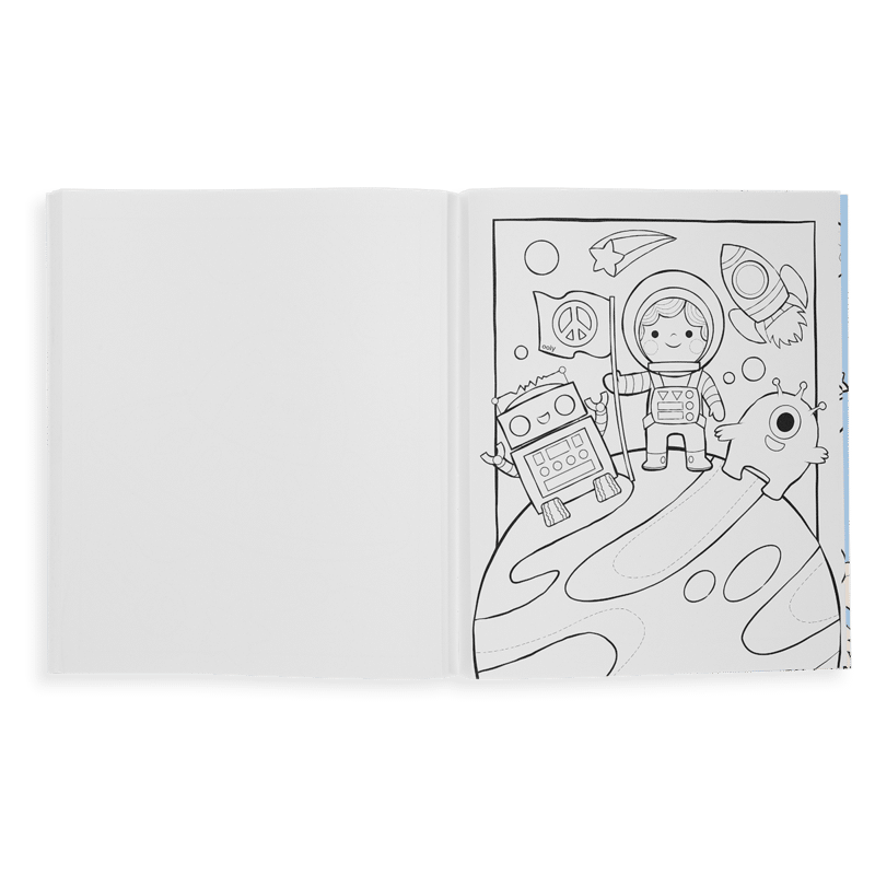 Outer Space Explorers Color in’ Book by ooly 2