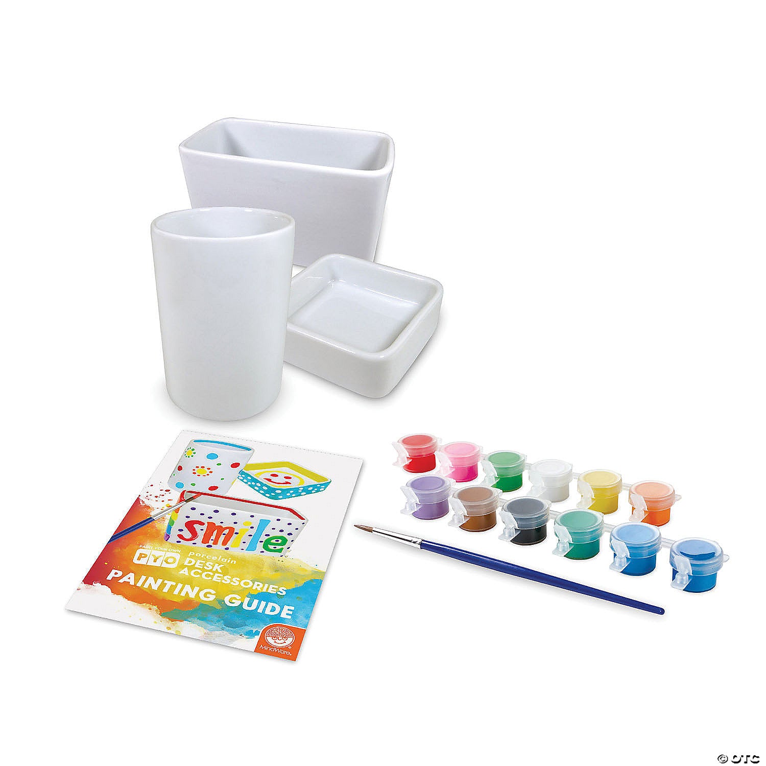 Paint Your Own Porcelain Desk Accessories by Mindware 2