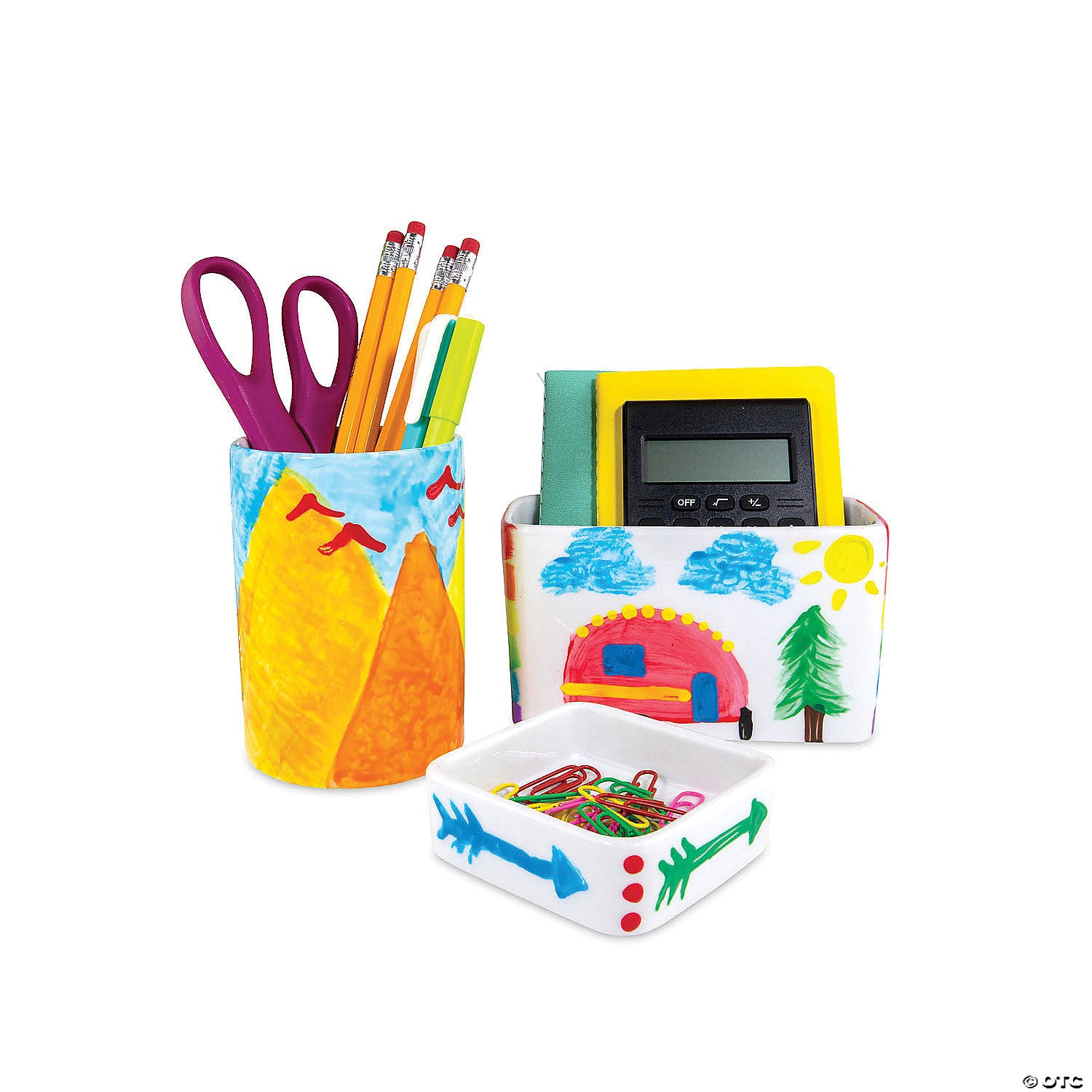 Paint Your Own Porcelain Desk Accessories by Mindware 3