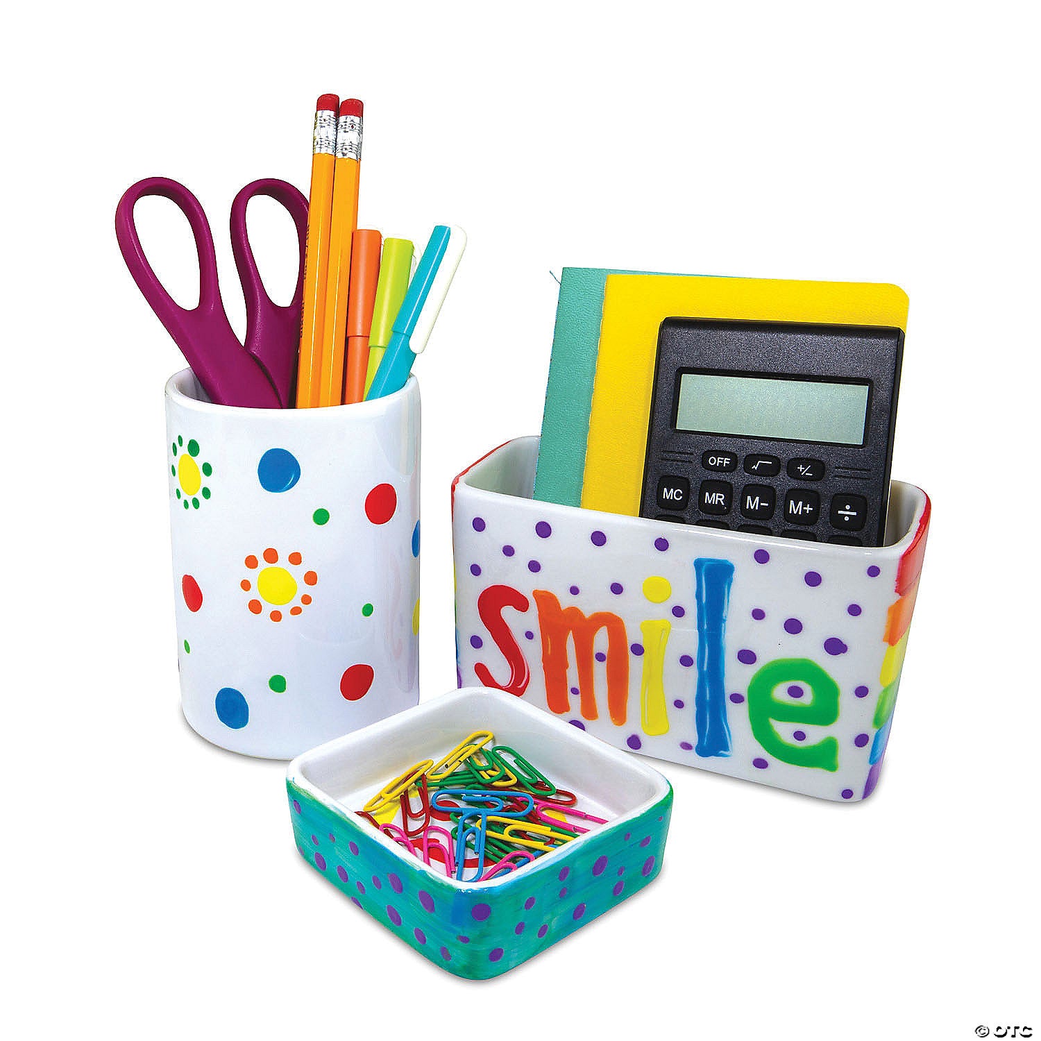 Paint Your Own Porcelain Desk Accessories by Mindware 4