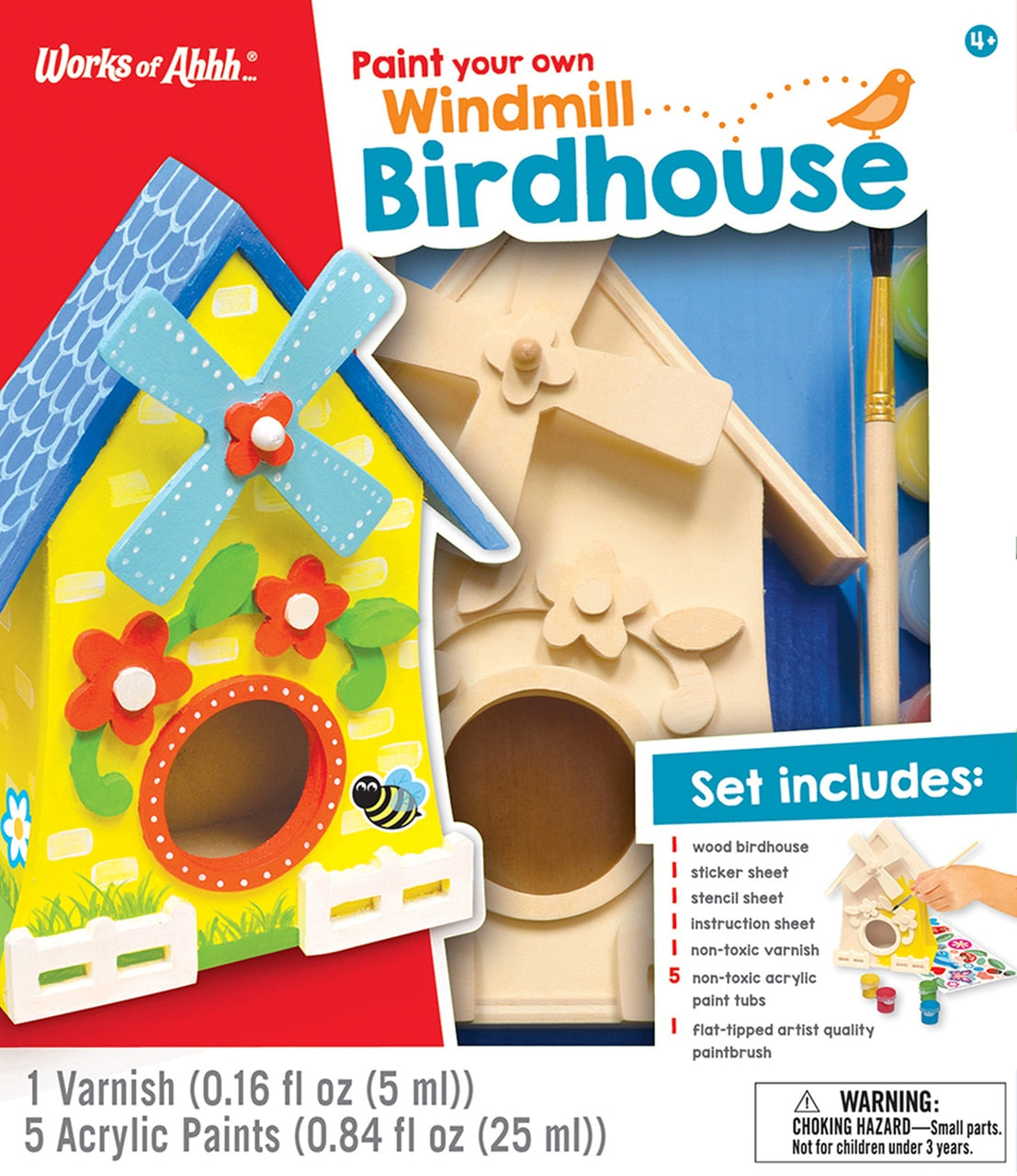 Paint Your Own Windmill Birdhouse by Works of Ahhh