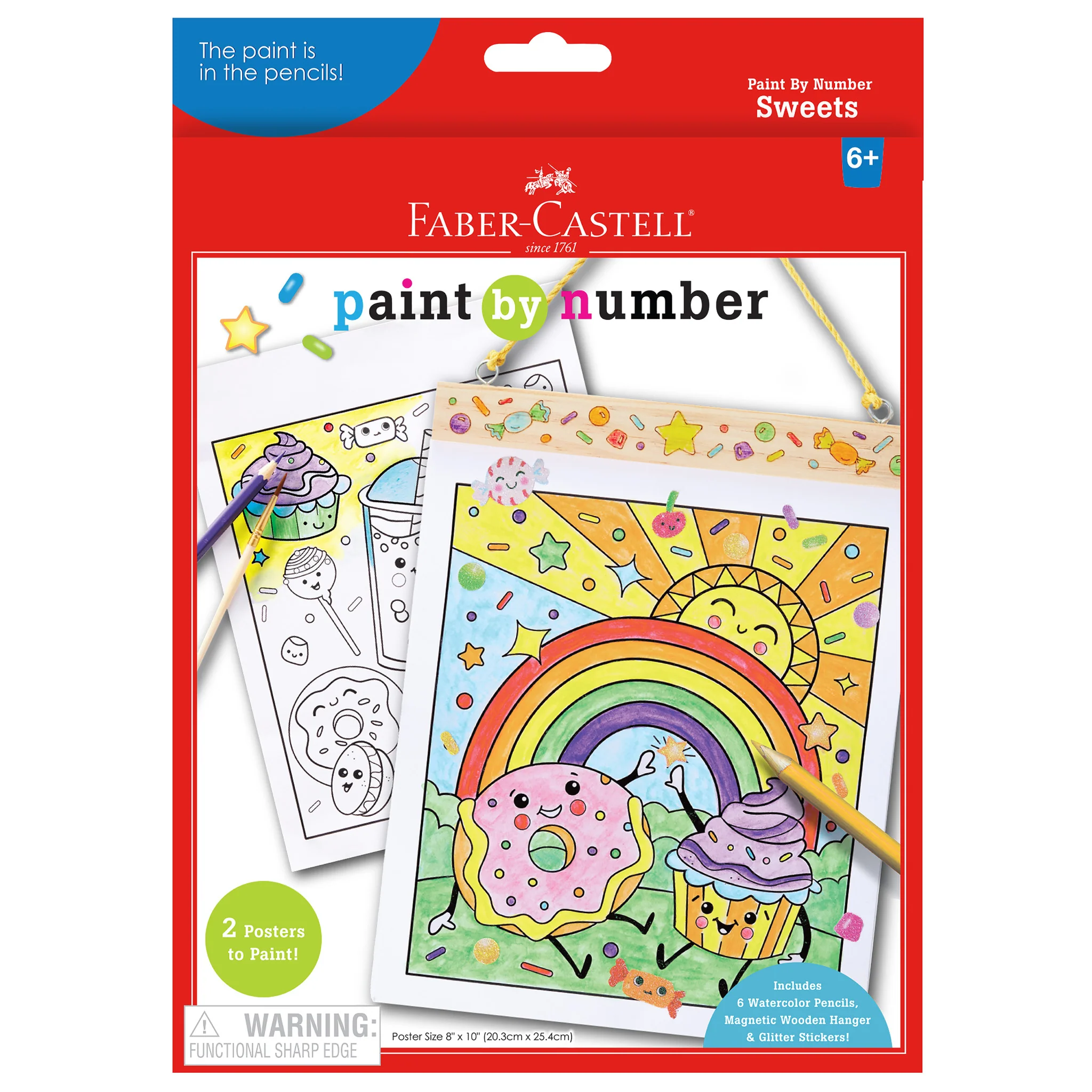 Paint by Numbers Sweets Wall Art-by-Creativity for Kids