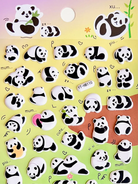 Panda Puffy Stickers-by-BC USA