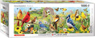 Panoramic Backyard Birds 1000pc Puzzle by Eurographics