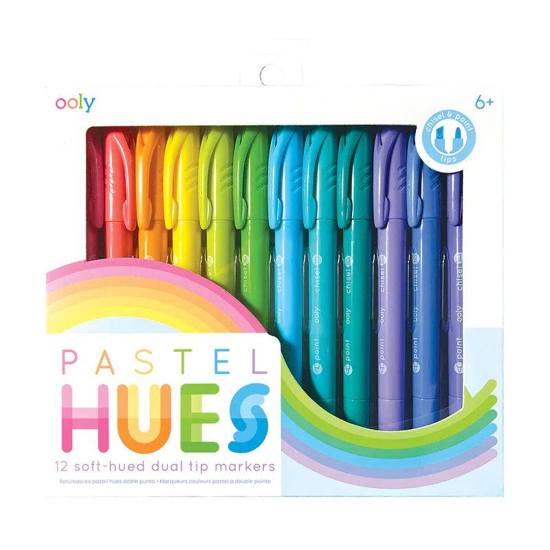 Pastel Hues Dual Tip Markers-by-Ooly