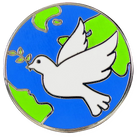Peace Dove Enamel Pin by Peter Pauper Press