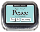 Peace Magnetic Poetry Tin by Magnetic Poetry