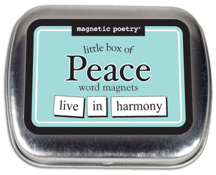 Peace Magnetic Poetry Tin by Magnetic Poetry