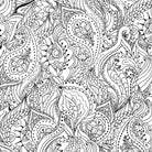 Peaceful Paisleys Adult Coloring Book by Peter Pauper Press 1