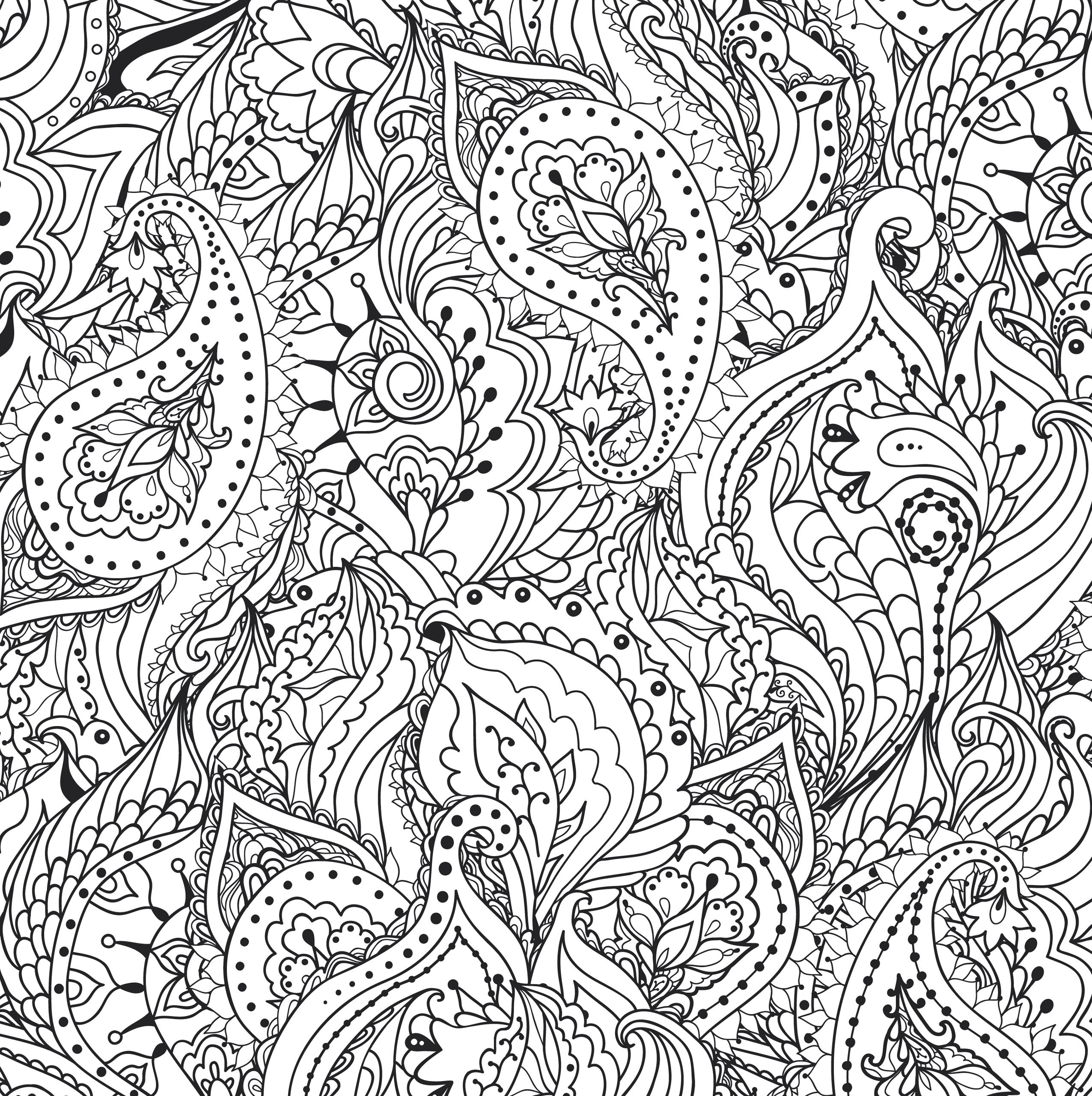 Peaceful Paisleys Adult Coloring Book by Peter Pauper Press 1