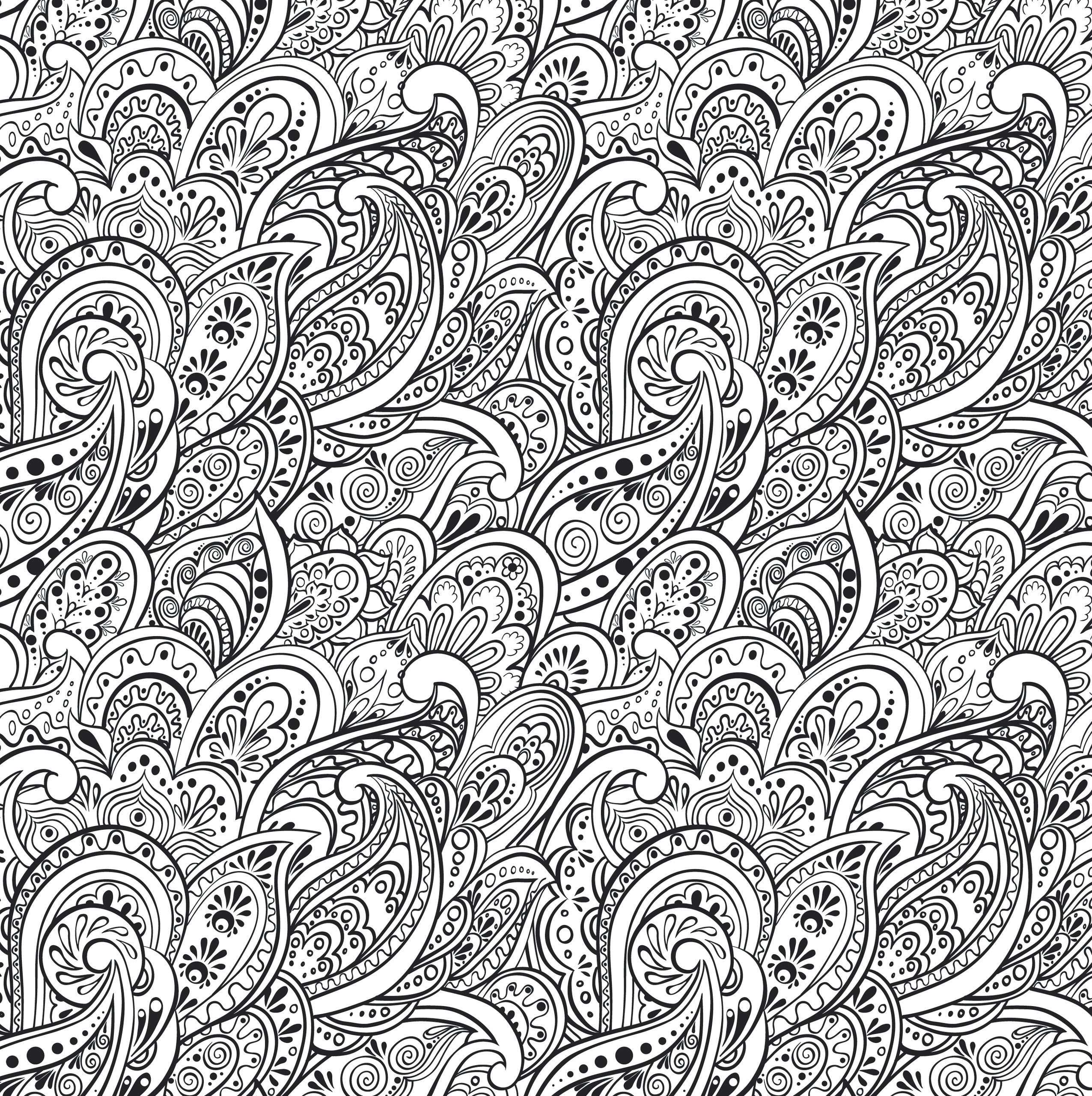 Peaceful Paisleys Adult Coloring Book by Peter Pauper Press 4