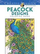 Peacock Designs Coloring Book by Dover Publications