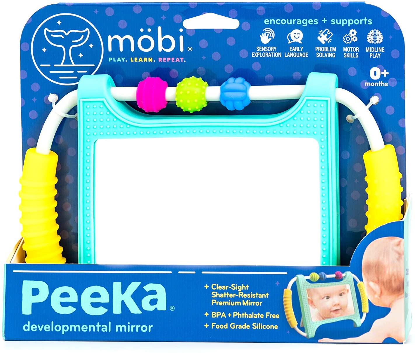 Peeka Baby Developmental Mirror by Mobi