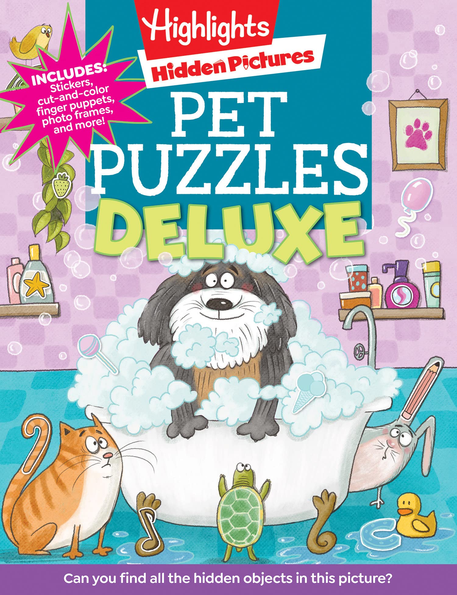 Pet Puzzles Deluxe (Highlights Hidden Pictures)-by-Highlights