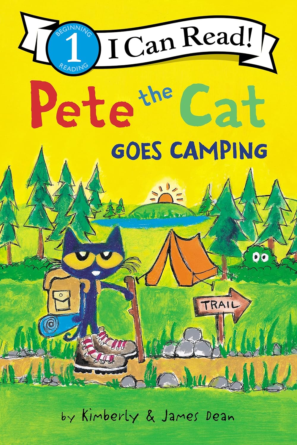 Pete the Cat Goes Camping (I Can Read Level 1)-by-Harper Collins