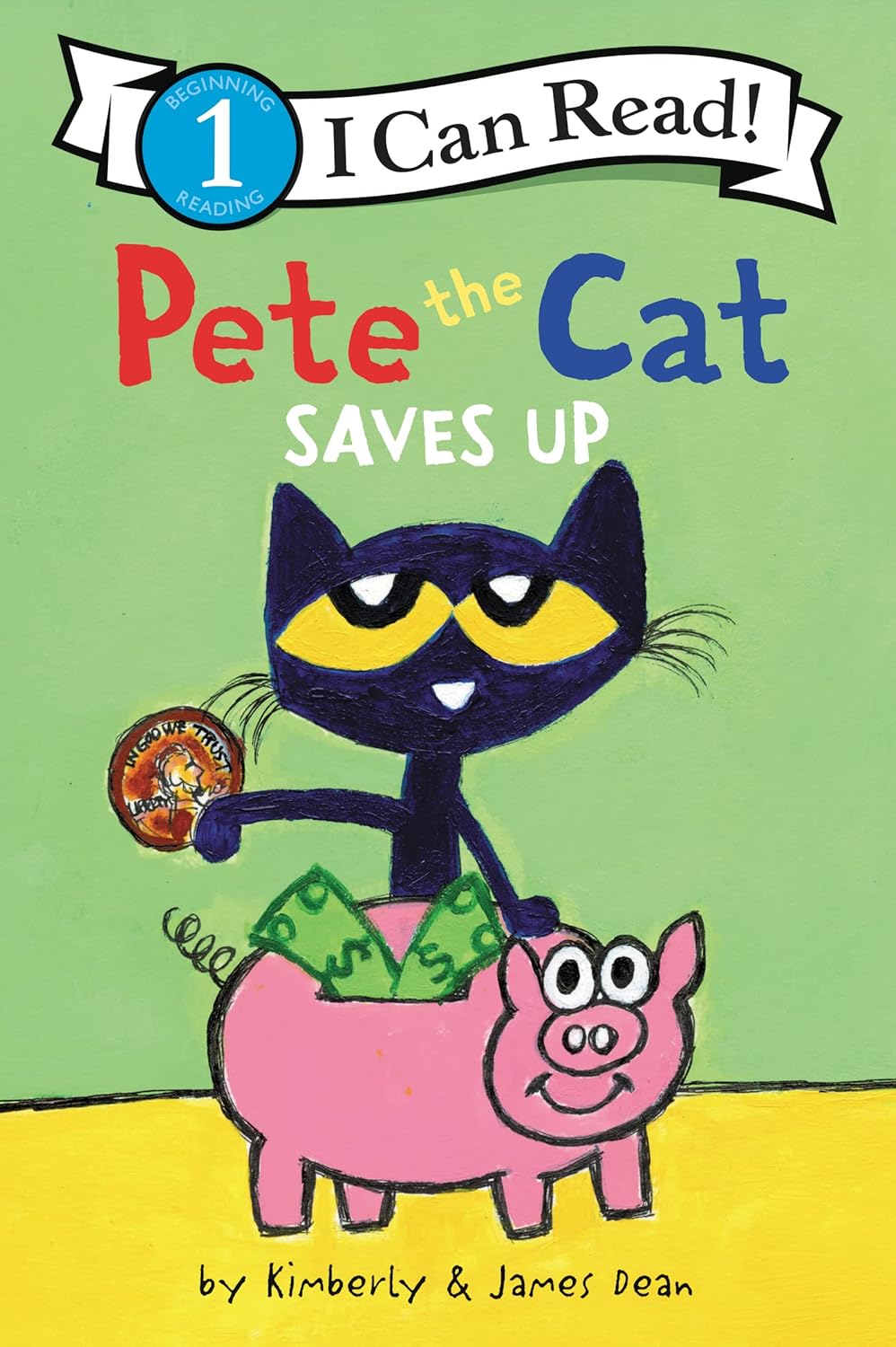 Pete the Cat Saves Up (I Can Read Level 1)-by-Harper Collins