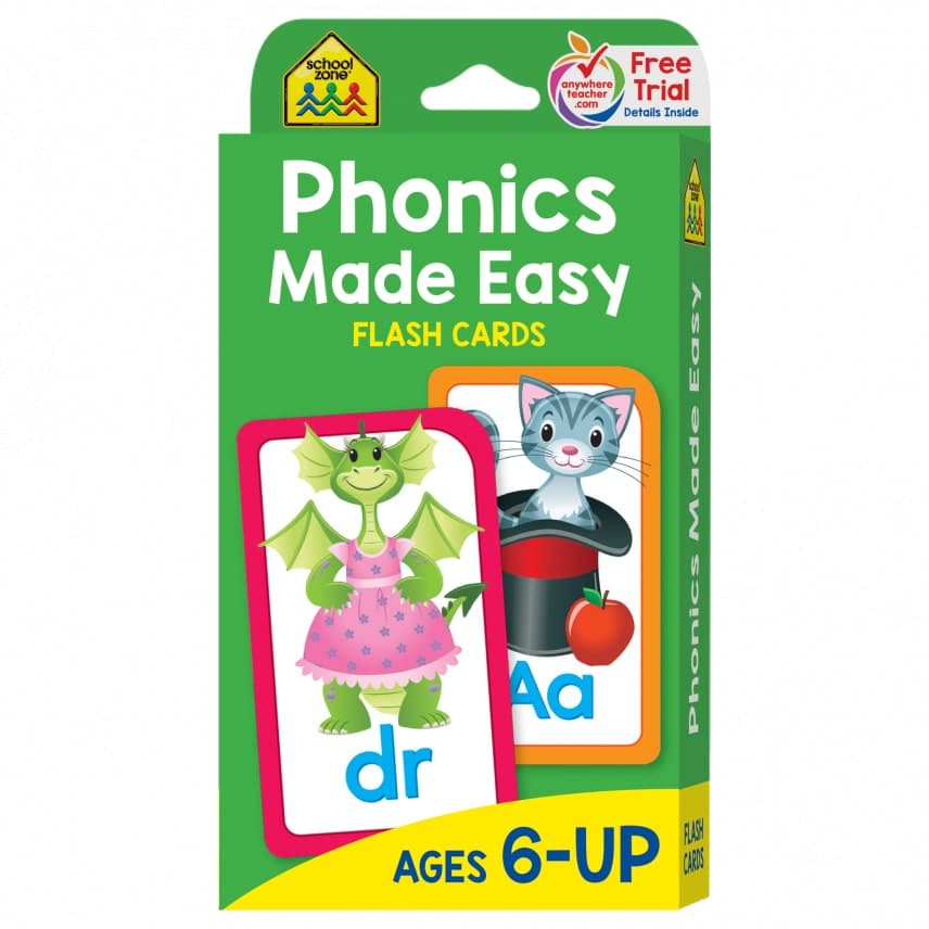 Phonics Made Easy Flash Cards by School Zone