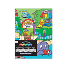 Picturesque Panorama Coloring Book Seaside Animal Town by Ooly