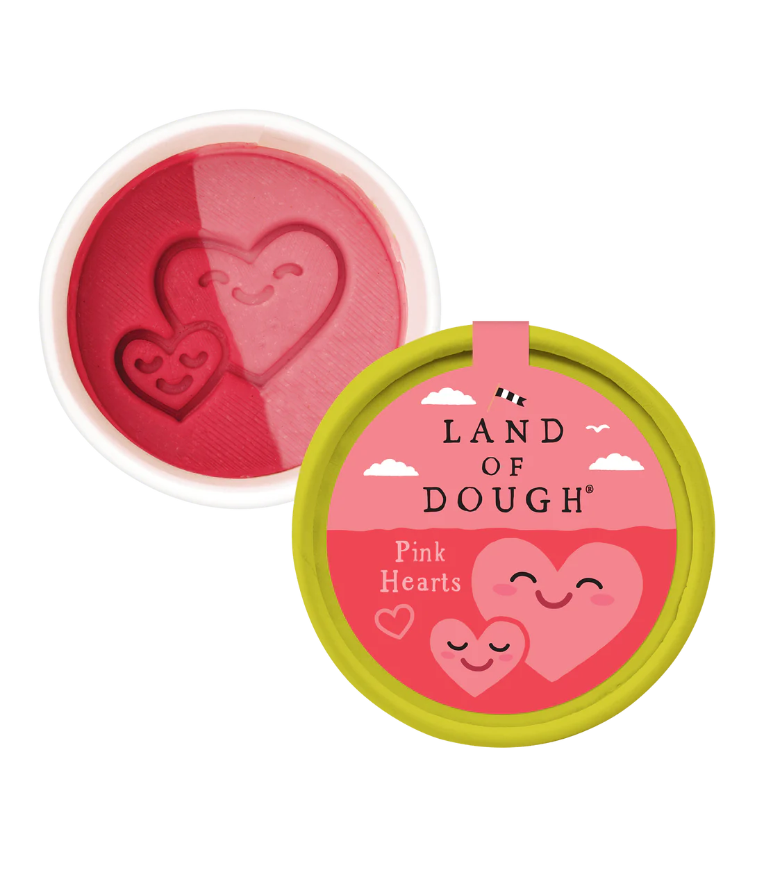 Pink Hearts Mini Dough Cup-by-Crazy Aaron's Putty World