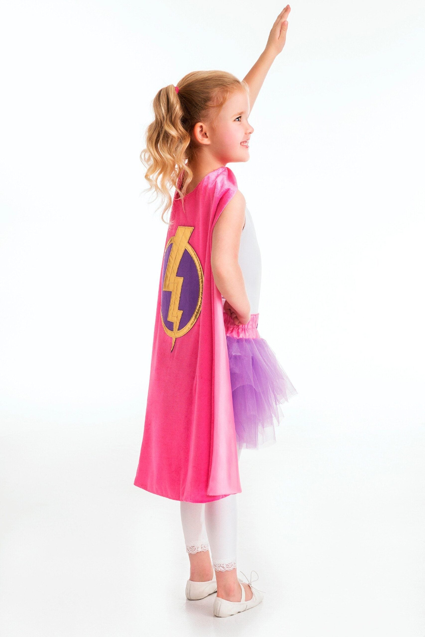 Pink Hero Cape and Mask Set by Little Adventures 1 scaled