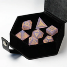 Pink Opalite Stone RPG Dice Set by Foam Brain Games 3