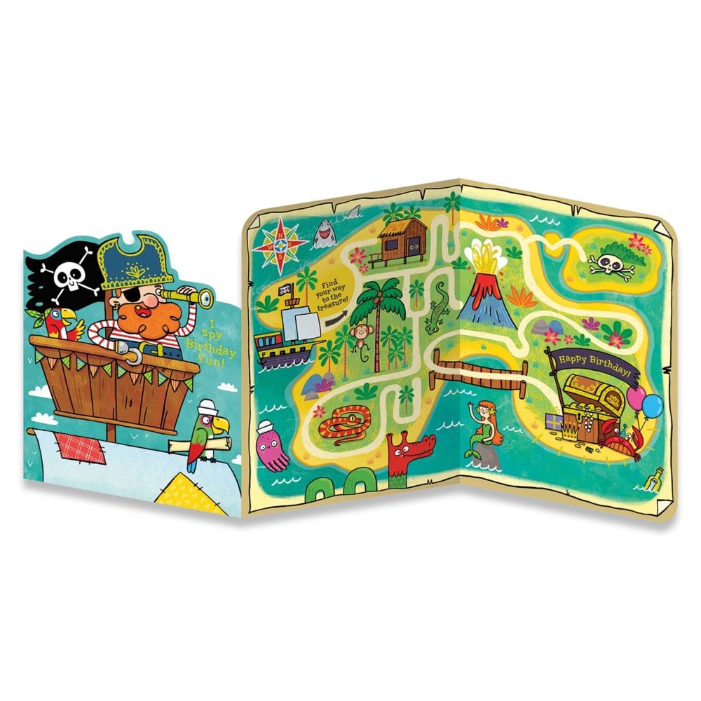 Pirate Treasure Birthday Card by Peaceable Kingdom