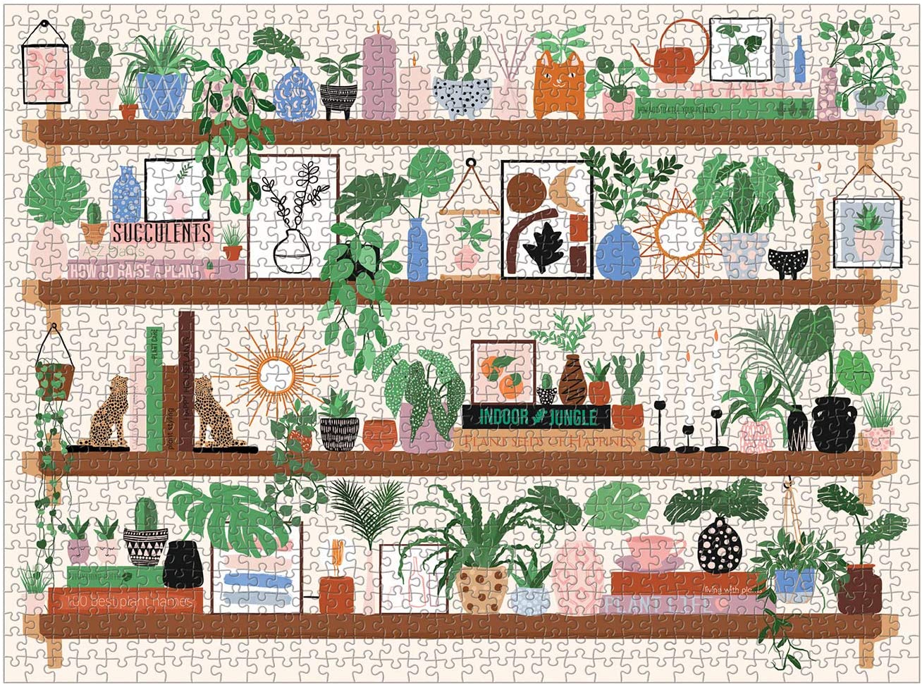 Plant Shelfie 100pc Puzzle by Galison 2