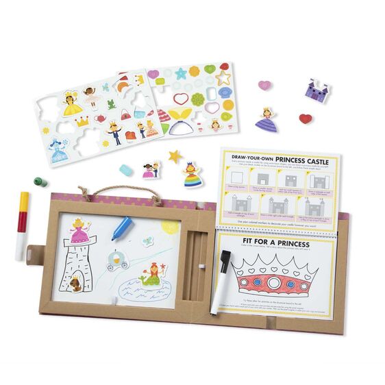Play Draw Create Reusable Drawing Magnet Kit Princesses by Melissa Doug 1