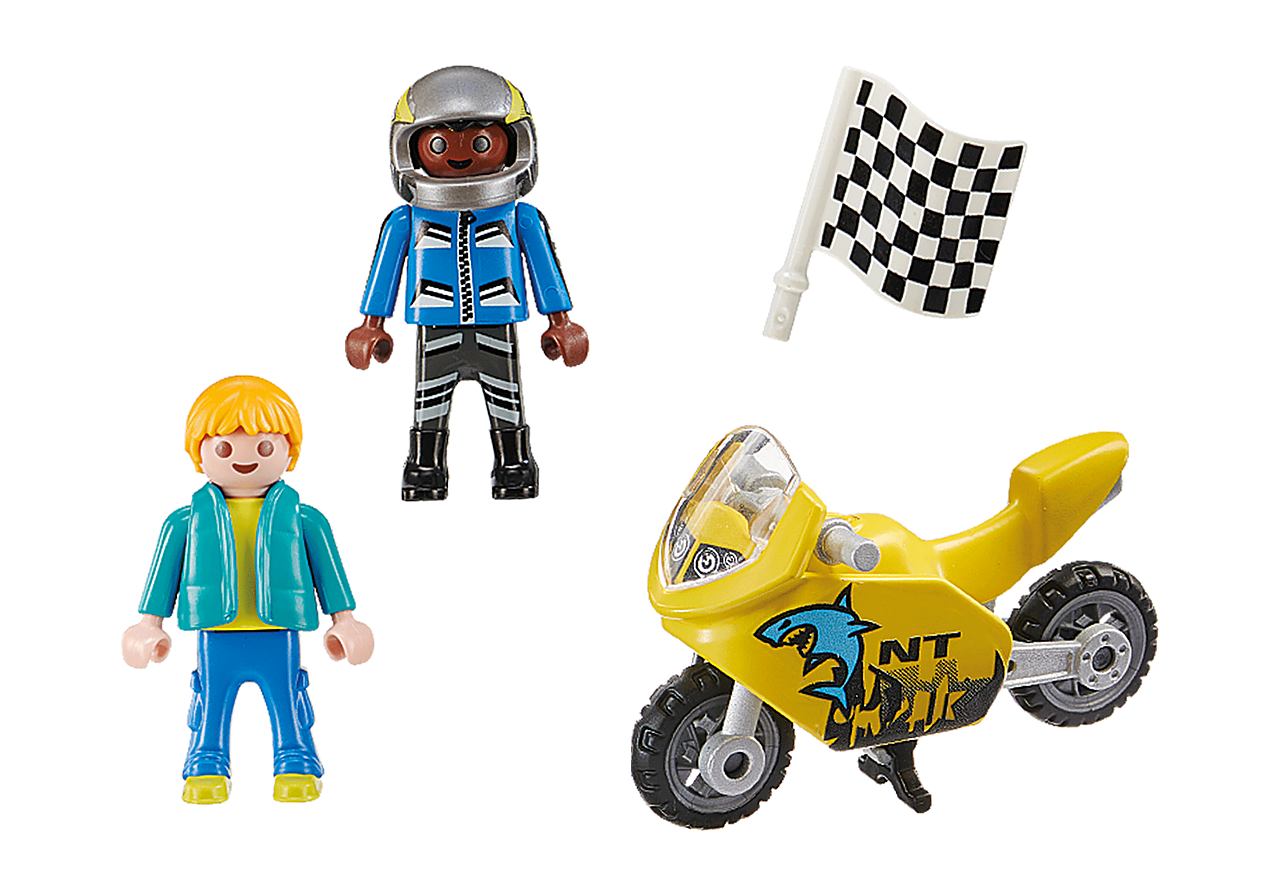 Playmobil Boys with Motorcycle by Playmobil 1