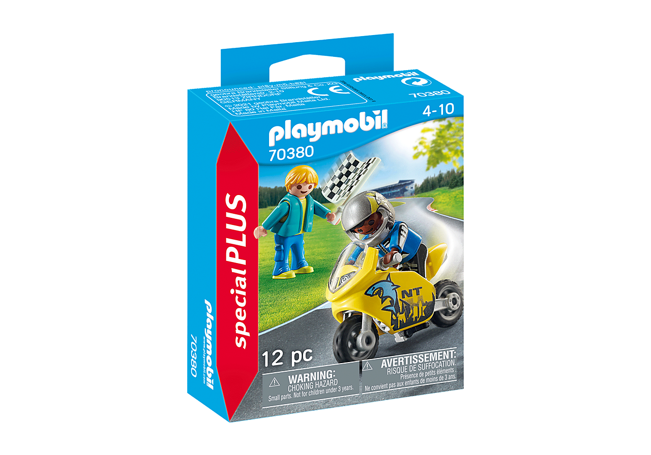 Playmobil Boys with Motorcycle by Playmobil