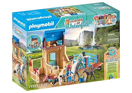 Playmobil Horse Stall with Amelia and Whisper-by-Playmobil