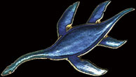 Plesiosaur Pin by WM Spear Designs