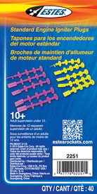 Plugs for Standard Engines - (20 pack)-by-Estes