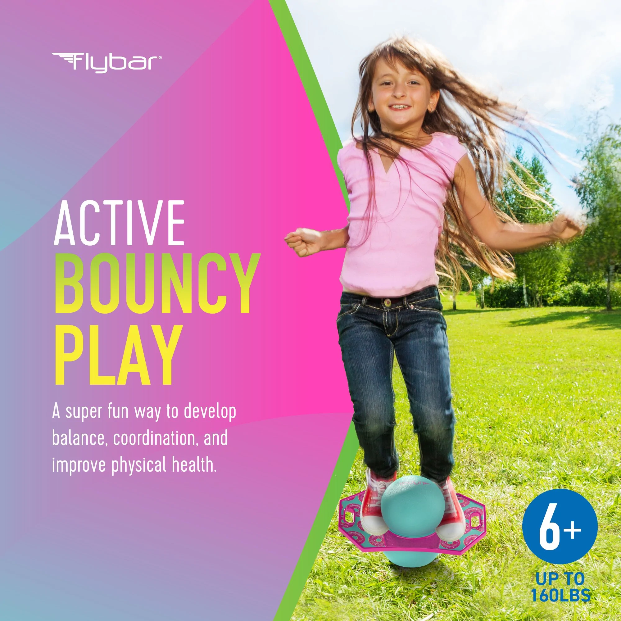 Pogo Ball Trick Board Donut by Flybar 1