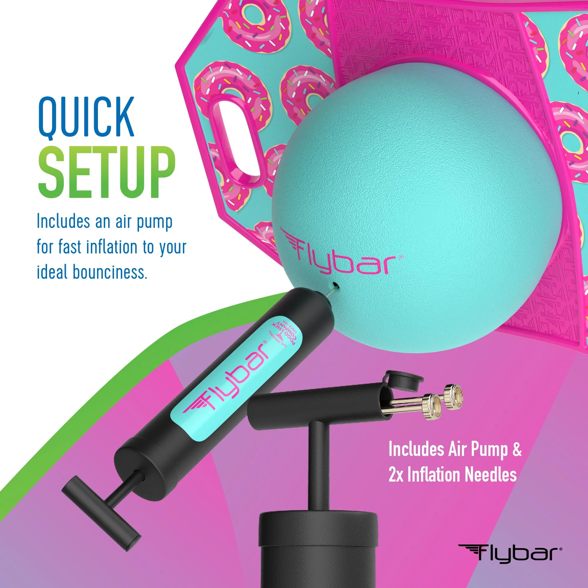 Pogo Ball Trick Board Donut by Flybar 2