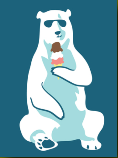 Polar Bear Birthday Card by Great Arrow Graphics