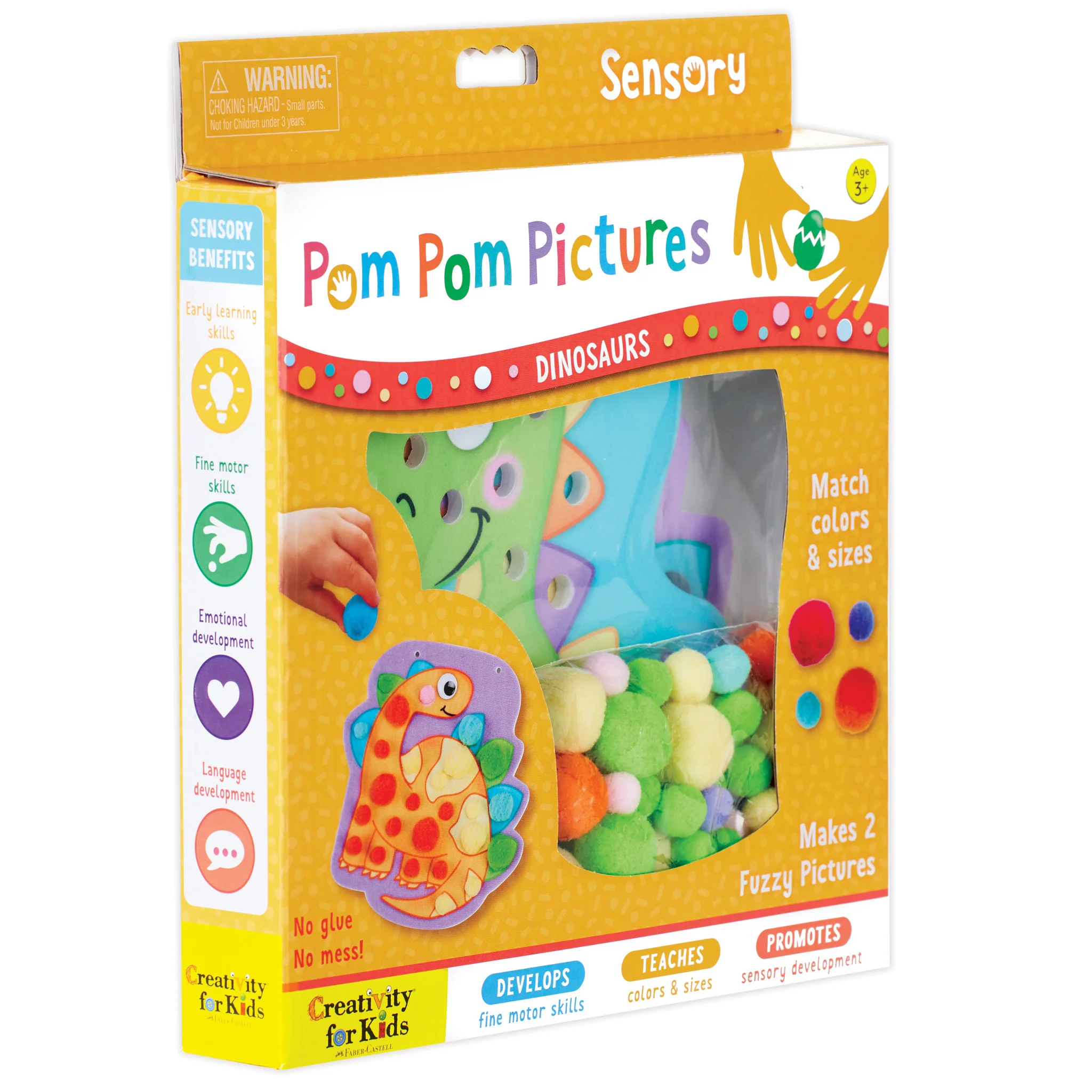 Pom Pom Pictures - Dinosaurs-by-Creativity for Kids
